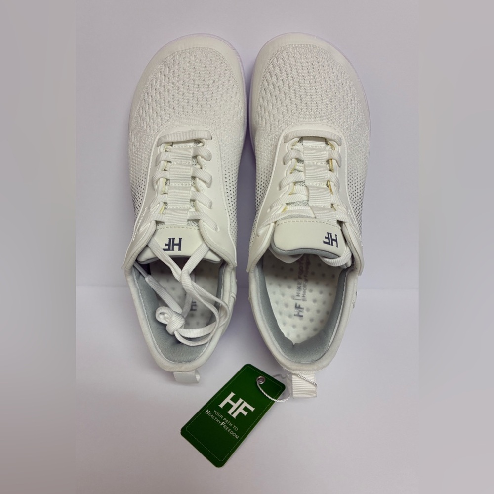 HF Women’s White Athletic Sneakers – Lightweight Breathable Running Shoes